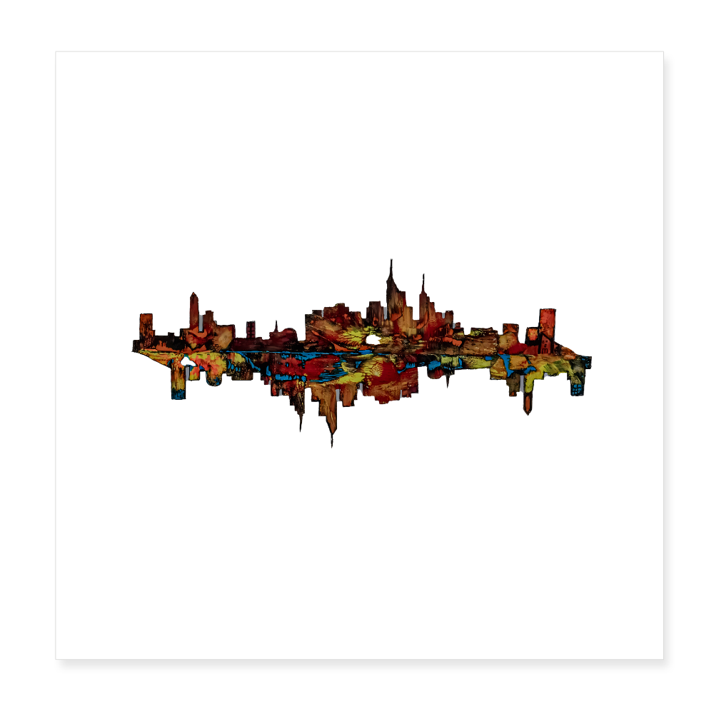 Poster 20x20 cm - Weiß