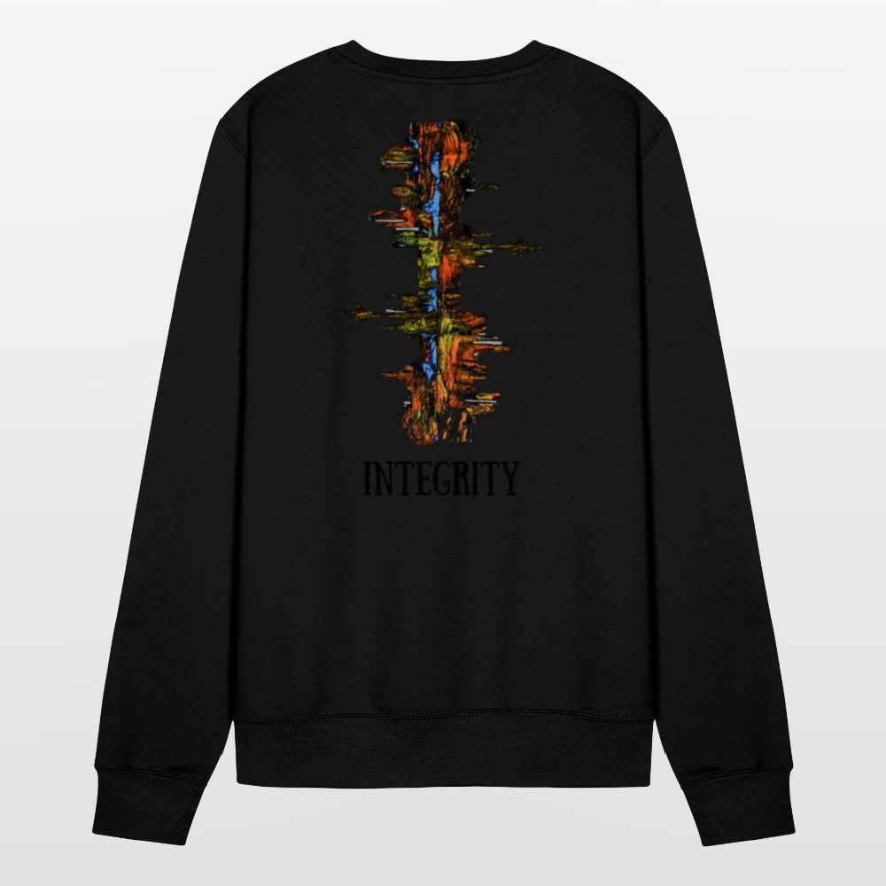 Unisex Pulli Düsseldorfer Skyline Backprint - Schwarz
