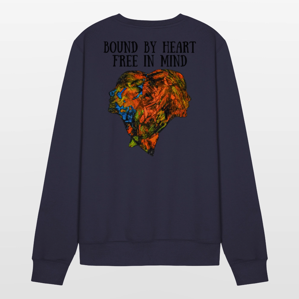 Unisex Pulli Espejo Backprint - Navy