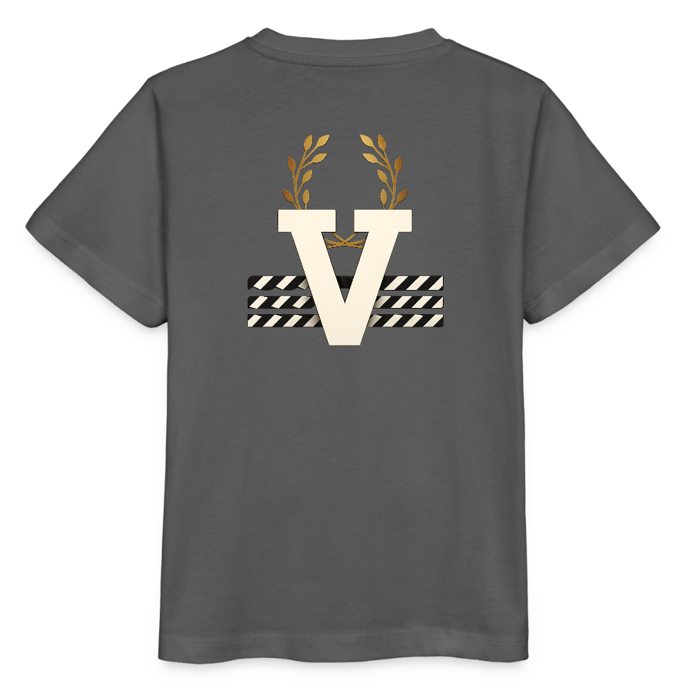 Unisex Kinder T-Shirt Düsseldorfer Skyline V.9 - Anthrazit