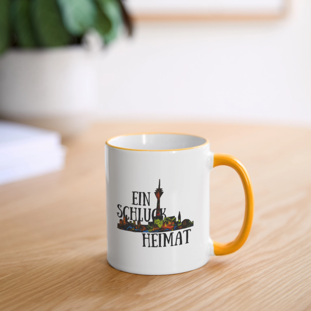 Tasse - Weiß/Gelb