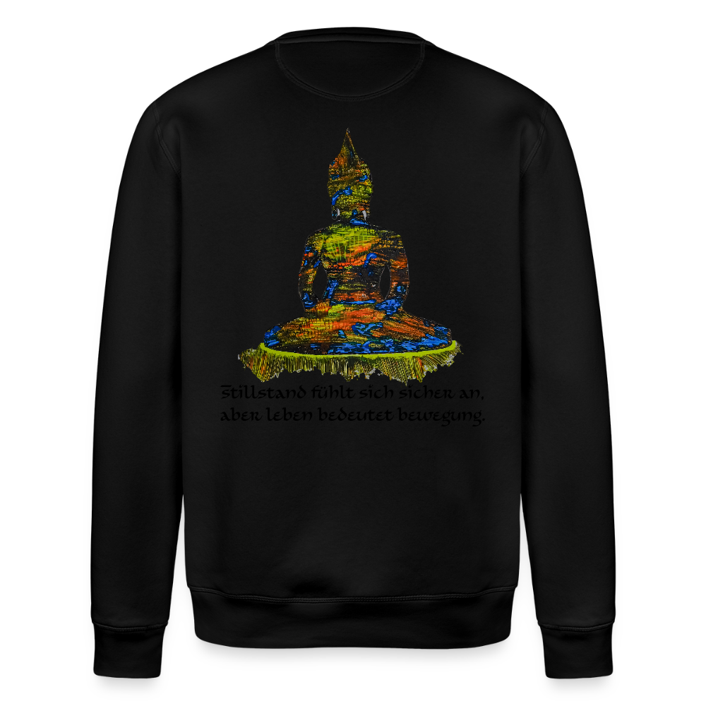 Unisex Bio Pulli Buddha Backprint - Schwarz