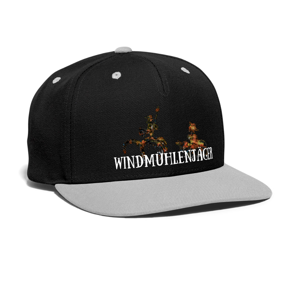 Kontrast Snapback Cap - Schwarz/Grau