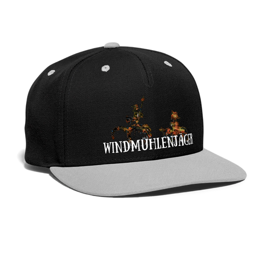 Kontrast Snapback Cap - Schwarz/Grau