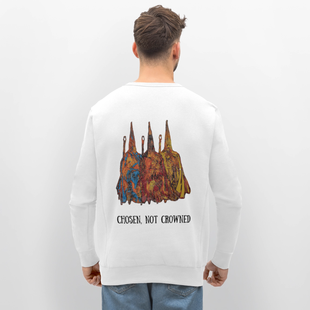 Unisex Bio Pulli Nazzarener Backprint - Weiß