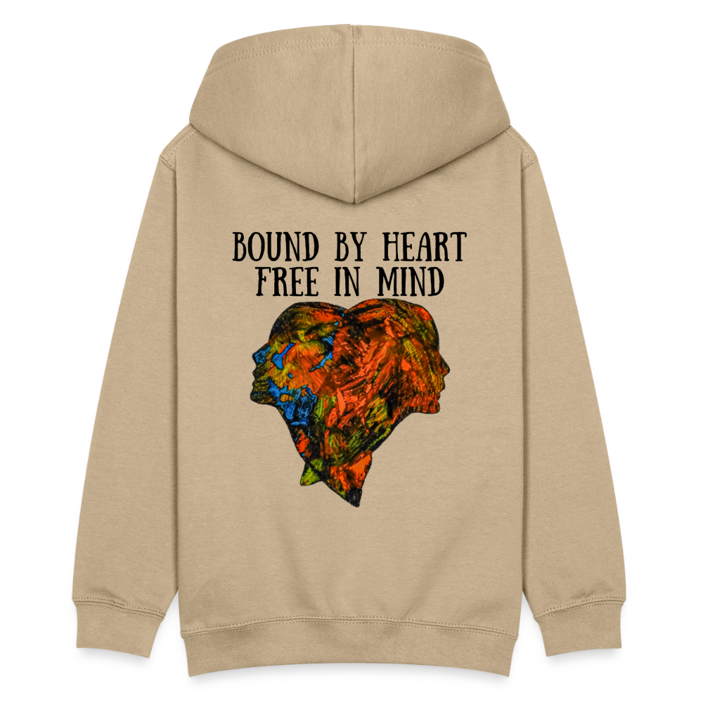 Teenager Hoodie Espejo Backprint - Sand