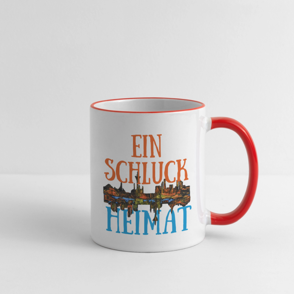 Tasse - Weiß/Rot