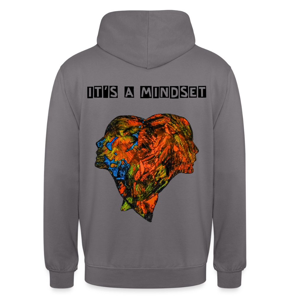 Unisex Hoodie Espejo Backprint - Mittelgrau