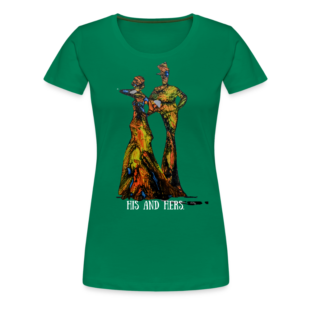 Frauen Premium T-Shirt Zylinder und Stella - Kelly Green