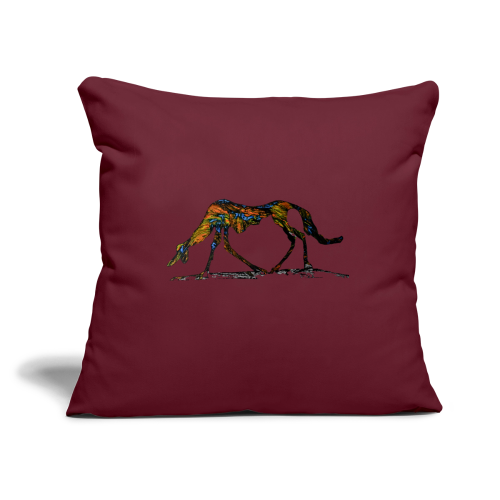 Sofakissenbezug 44 x 44 cm - Burgunderrot