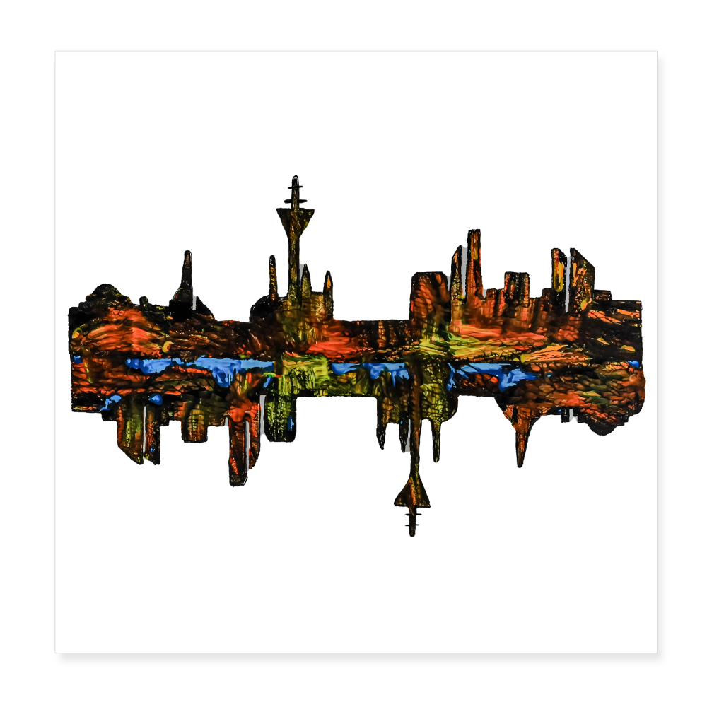 Poster 20x20 cm - Weiß