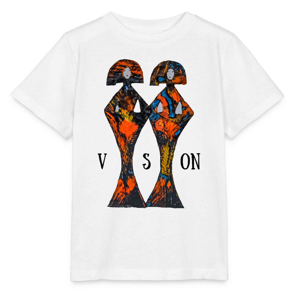 Unisex Kinder T-Shirt Geishas - Weiß