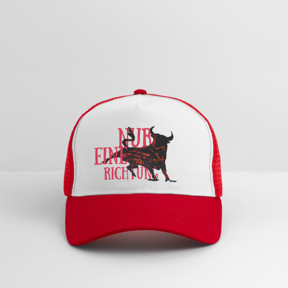 Trucker Cap - Weiß/Rot