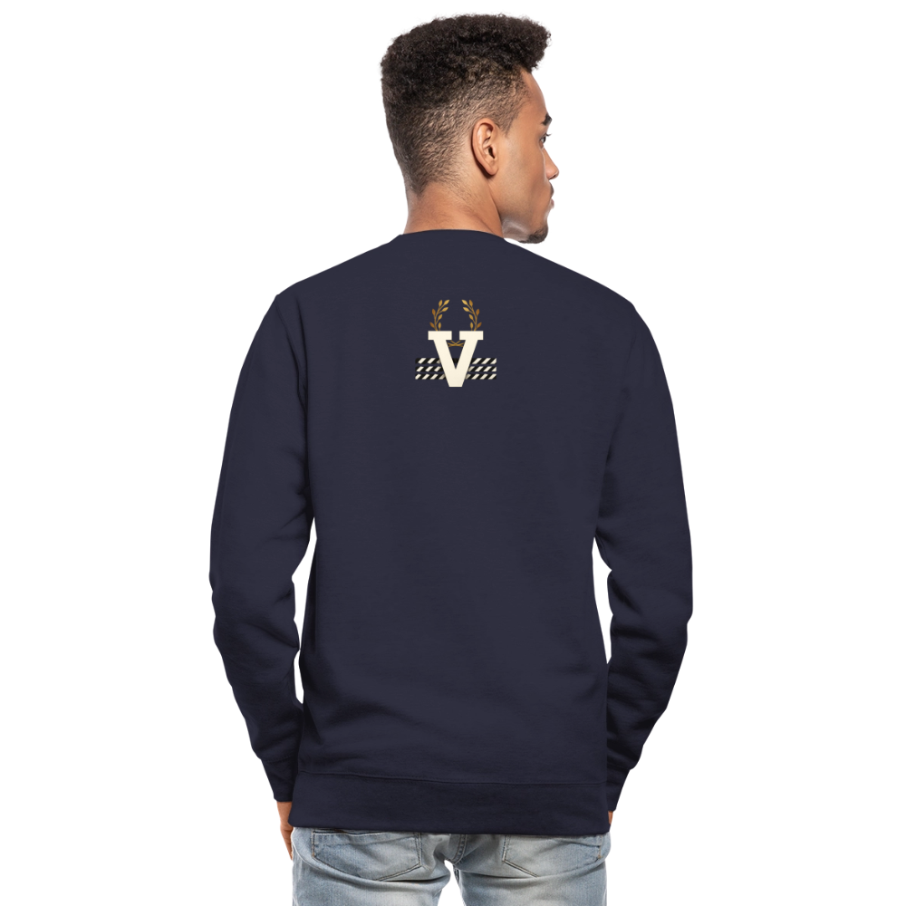 Unisex Pulli Frankfurter Skyline Backprint - Navy