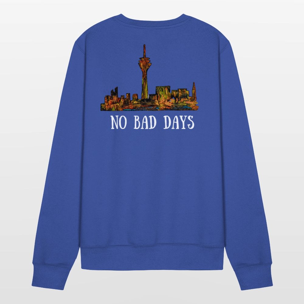 Unisex Pulli Düsseldorfer Skyline Backprint - Royalblau