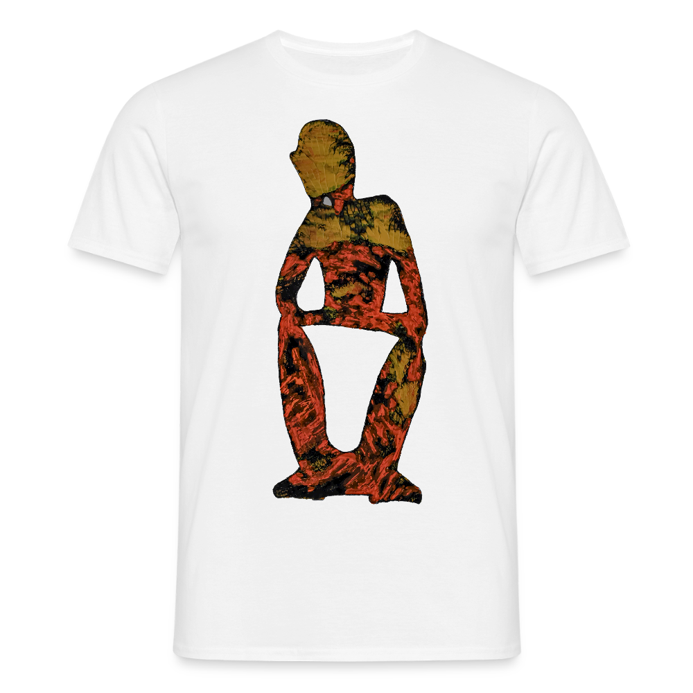 Männer T-Shirt Stille - Weiß