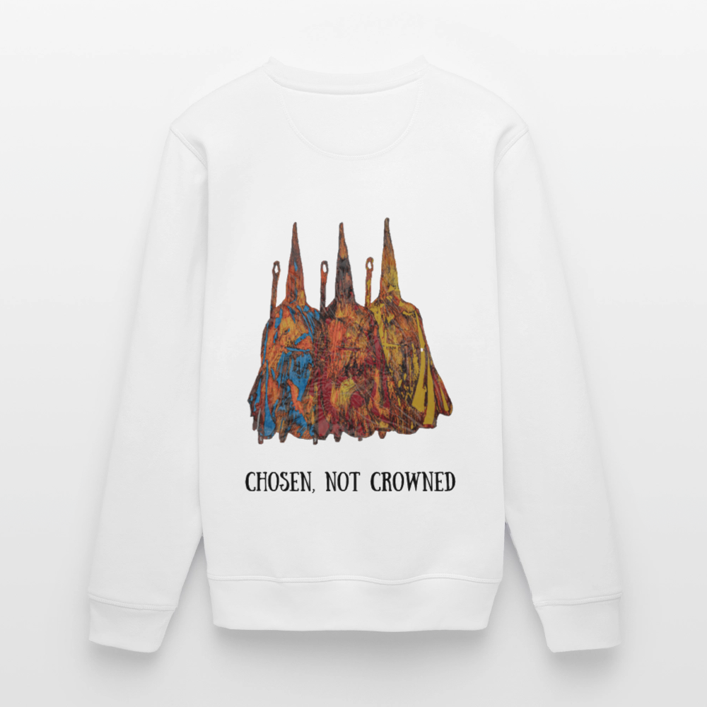 Unisex Bio Pulli Nazzarener Backprint - Weiß