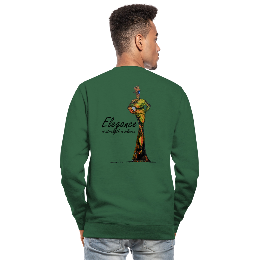 Unisex Pulli Elegance Backprint - Grün