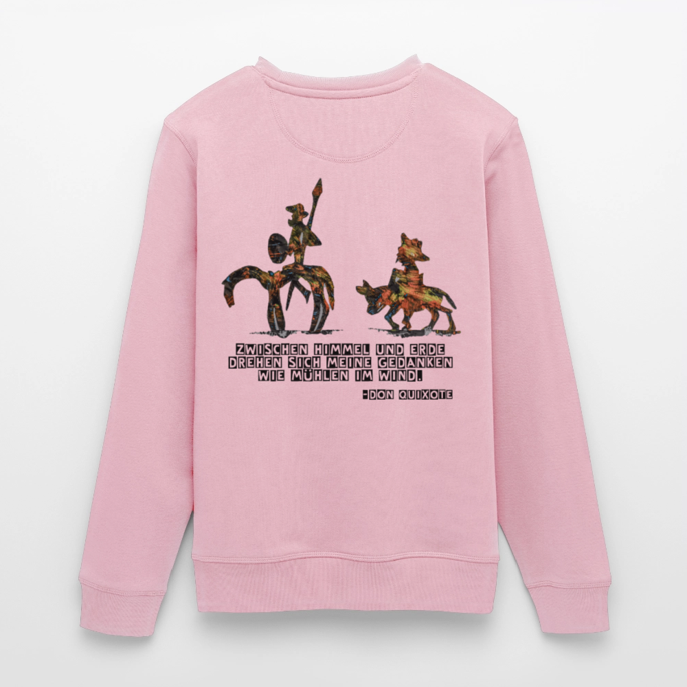Unisex Bio Pulli Don Quixote Backprint - Hellrosa