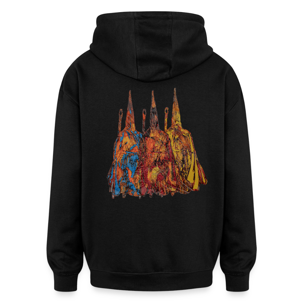 Oversized Unisex Hoodie Nazzarener Backprint - Schwarz