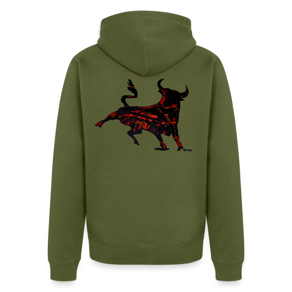 Männer Kapuzenjacke Torro Backprint - Khaki