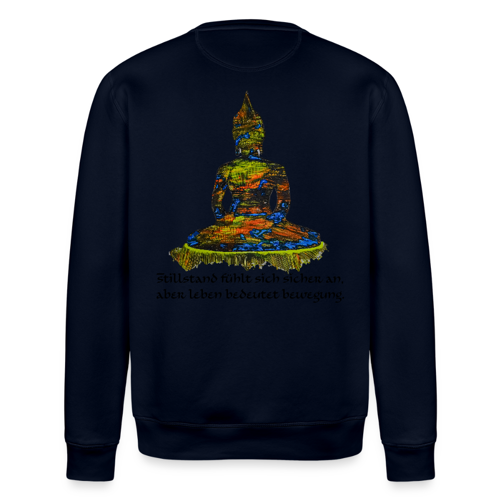 Unisex Bio Pulli Buddha Backprint - Navy