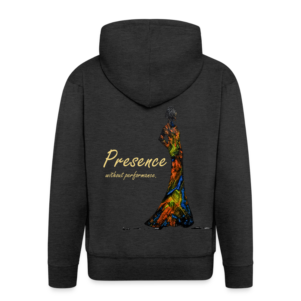 Männer Kapuzenjacke Presence Backprint - Anthrazit