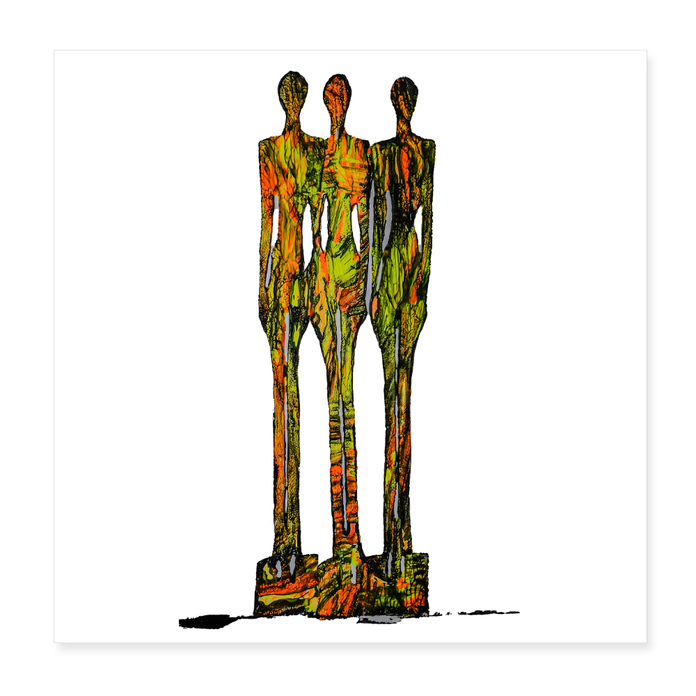 Poster 20x20 cm - Weiß