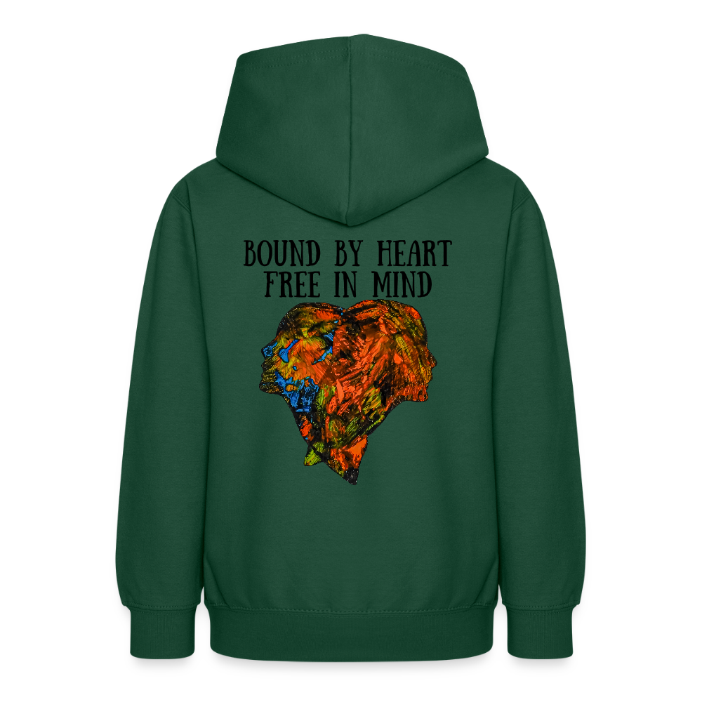 Teenager Hoodie Espejo Backprint - Flaschengrün