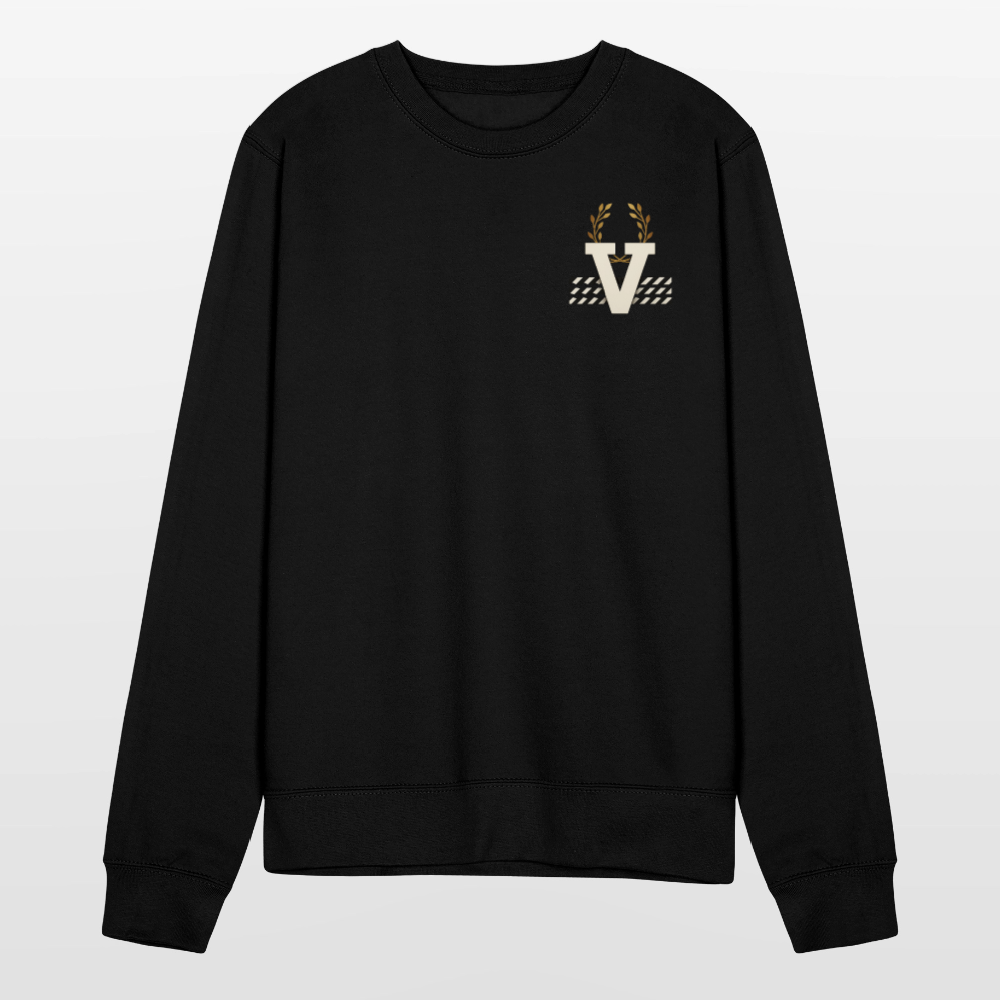 Unisex Pulli Düsseldorfer Skyline Backprint - Schwarz