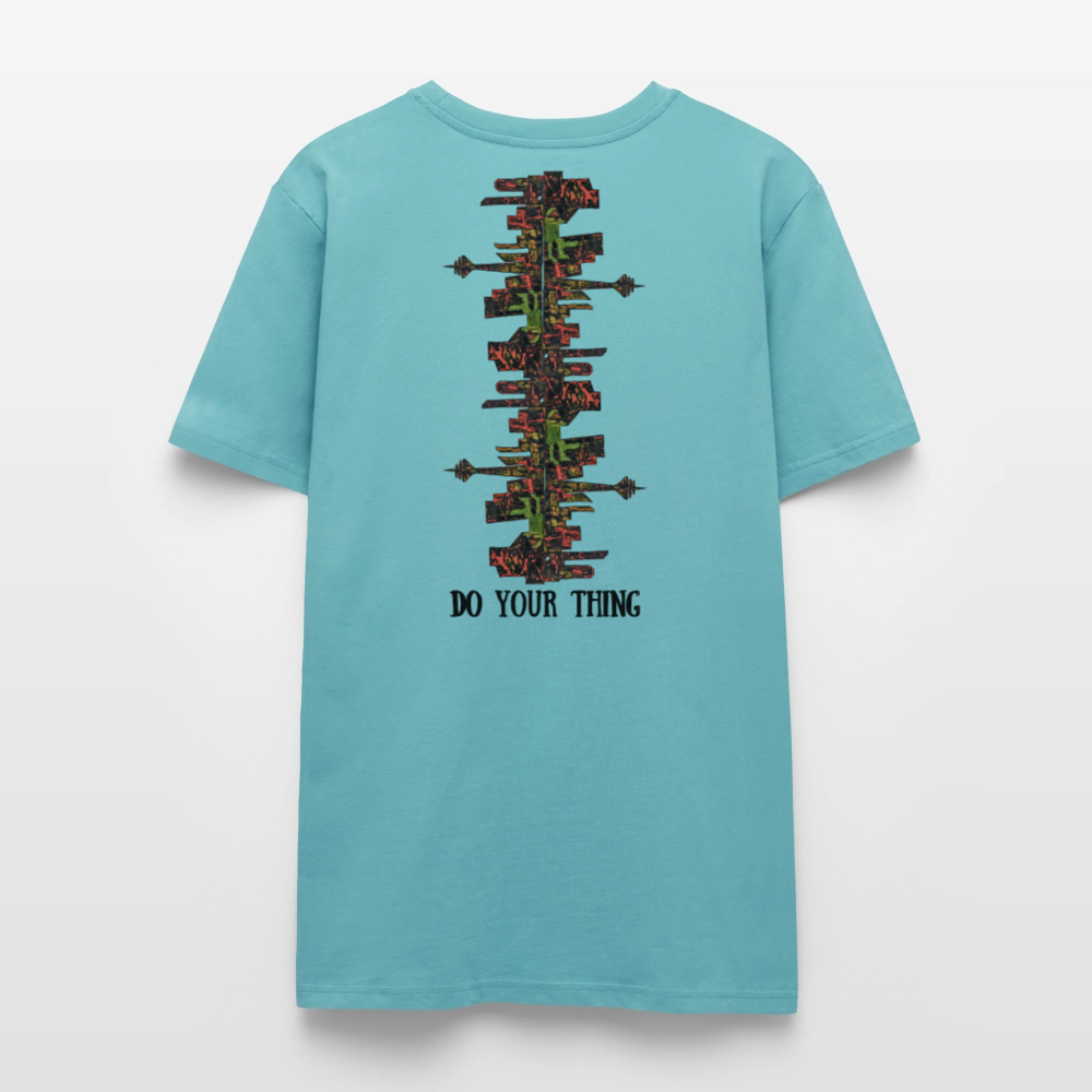 Unisex T-Shirt Düsseldorfer Skyline V.9 - Pastelltürkis