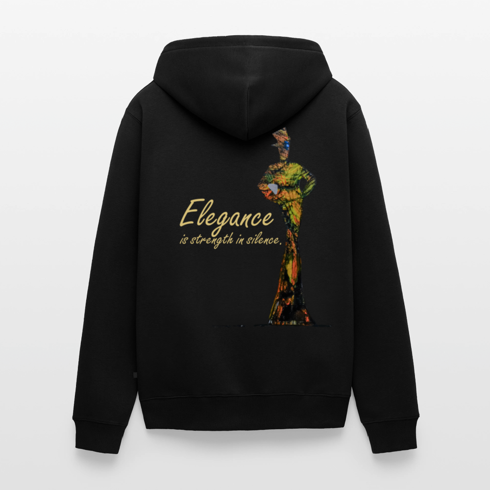 Männer Kapuzenjacke Elegance Backprint - Schwarz