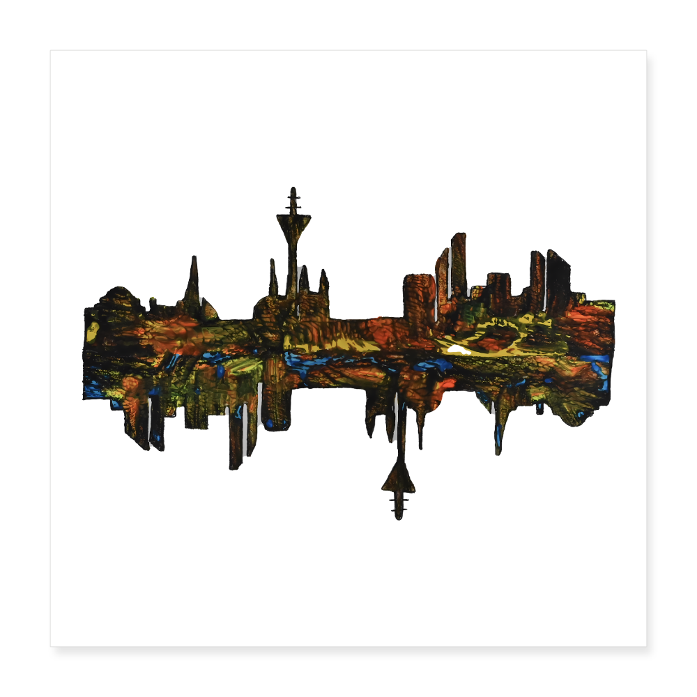 Poster 40x40 cm - Weiß