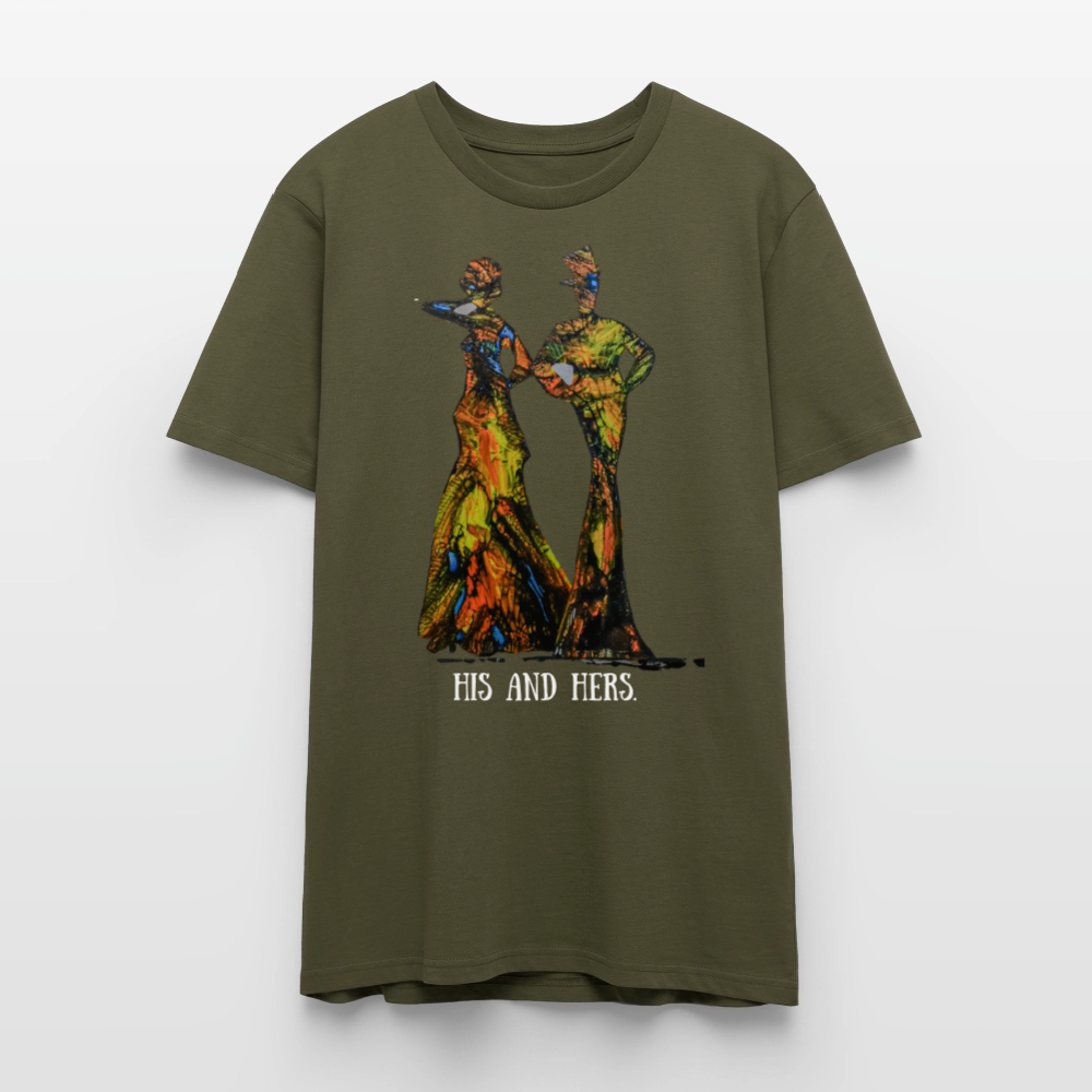 Unisex T-Shirt Zylinder und Stella - Khaki