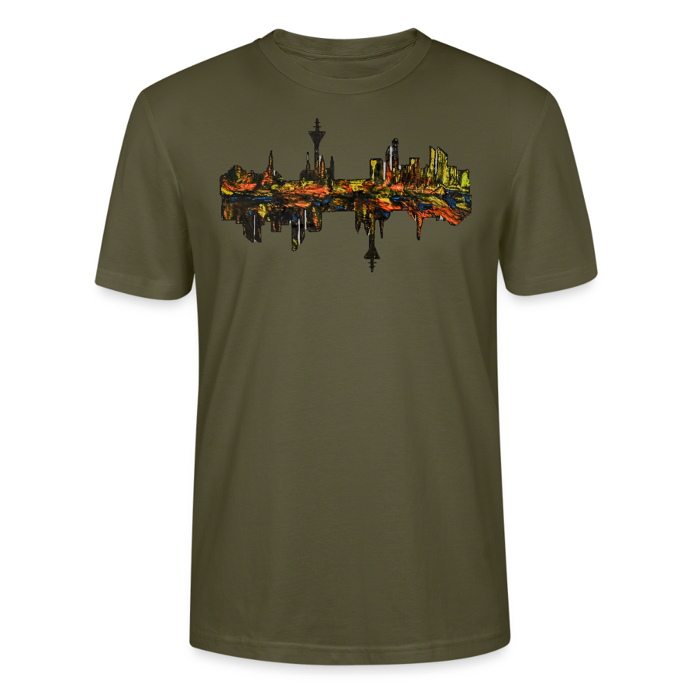 Unisex T-Shirt Düsseldorfer Skyline V.3 - Khaki