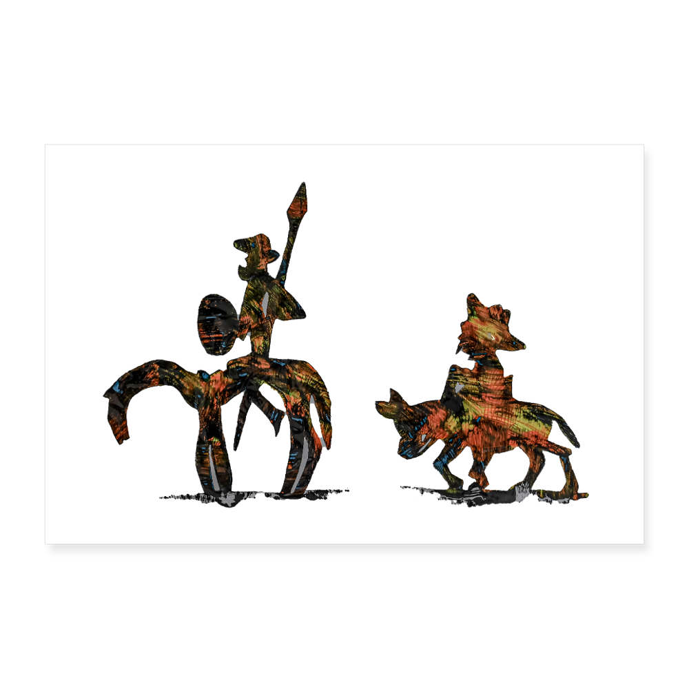 Poster 90x60 cm - Weiß