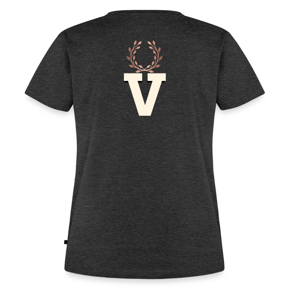 Frauen Premium T-Shirt Espejo - Anthrazit meliert