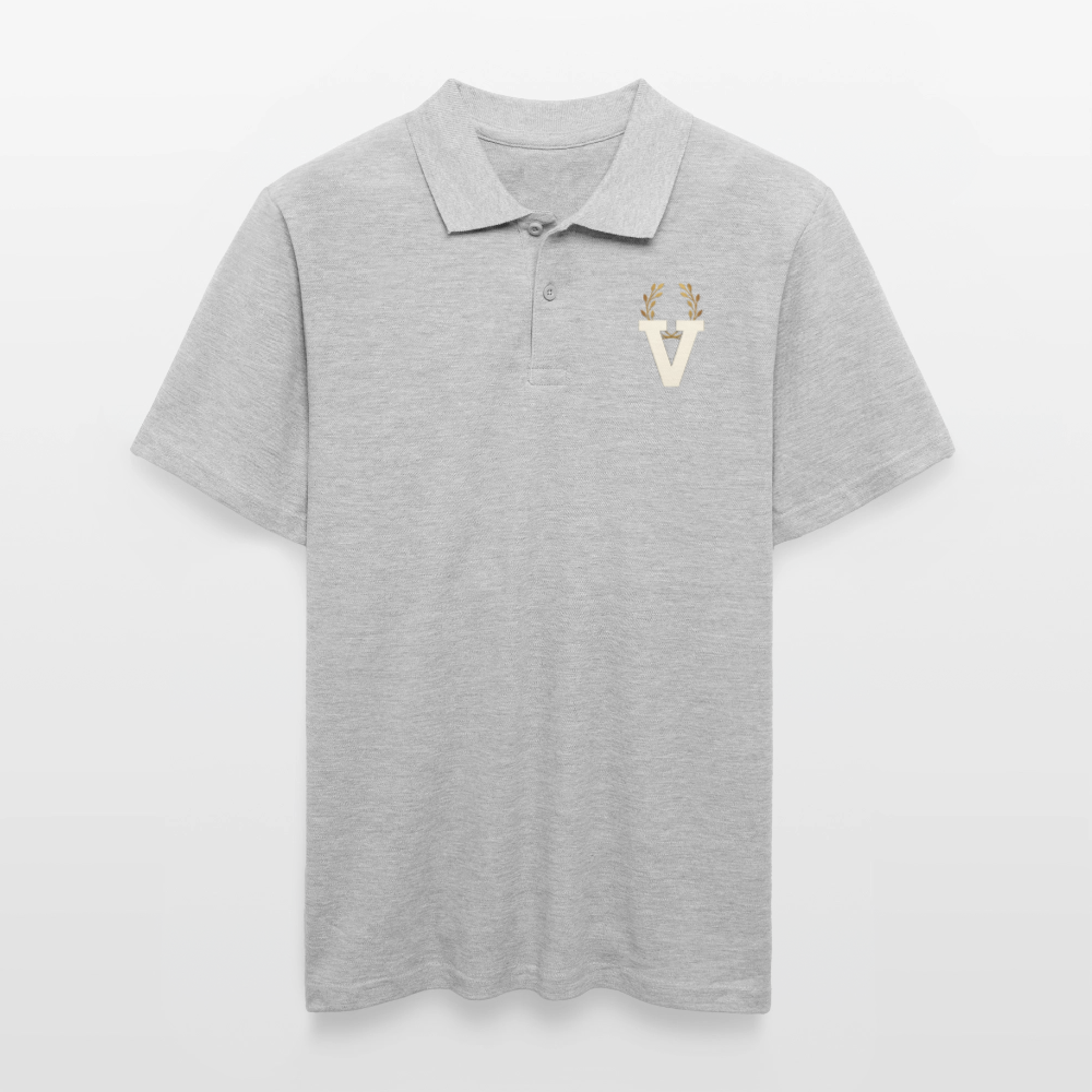 Männer Poloshirt - Grau meliert