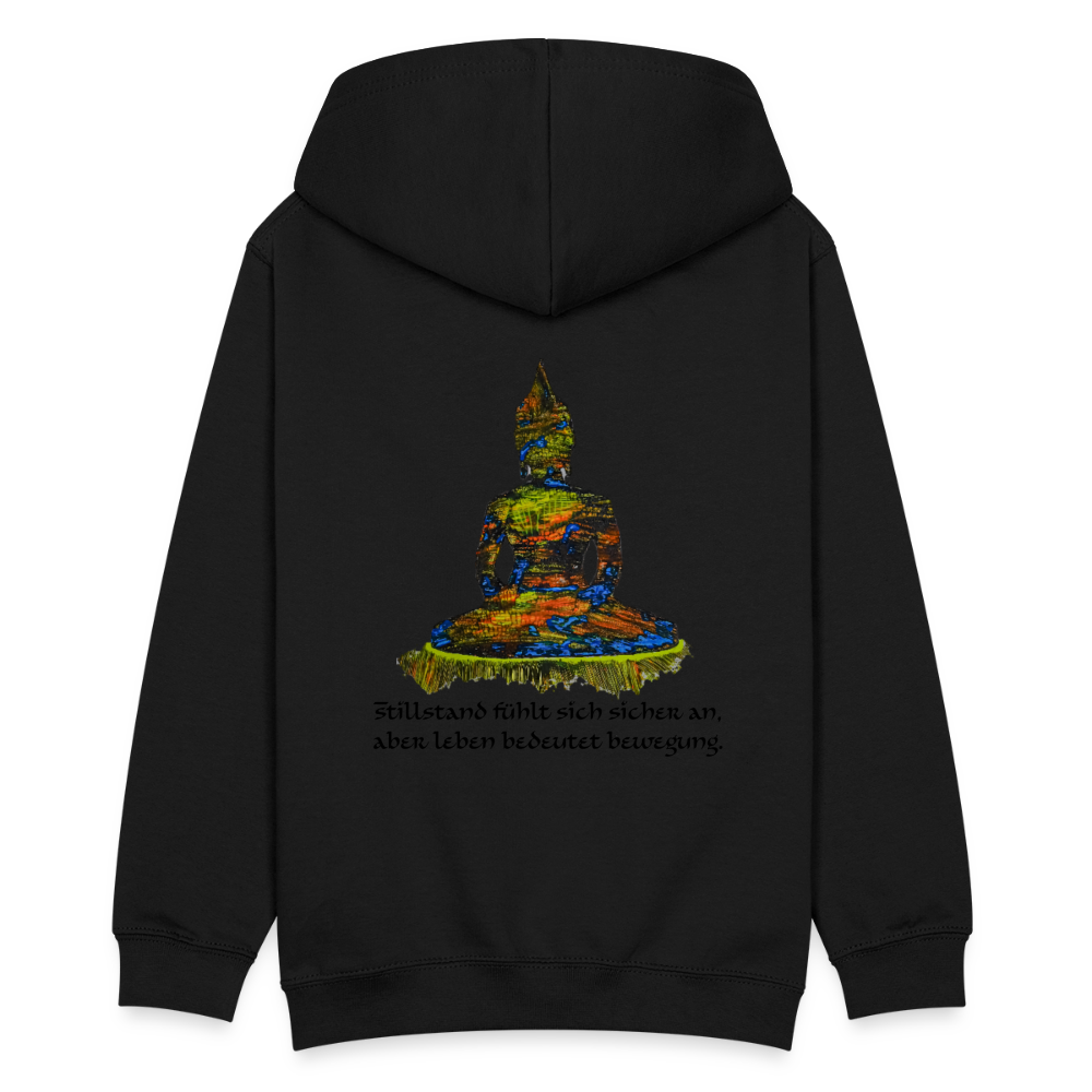 Teenagers Hoodie Buddha Backprint - Schwarz