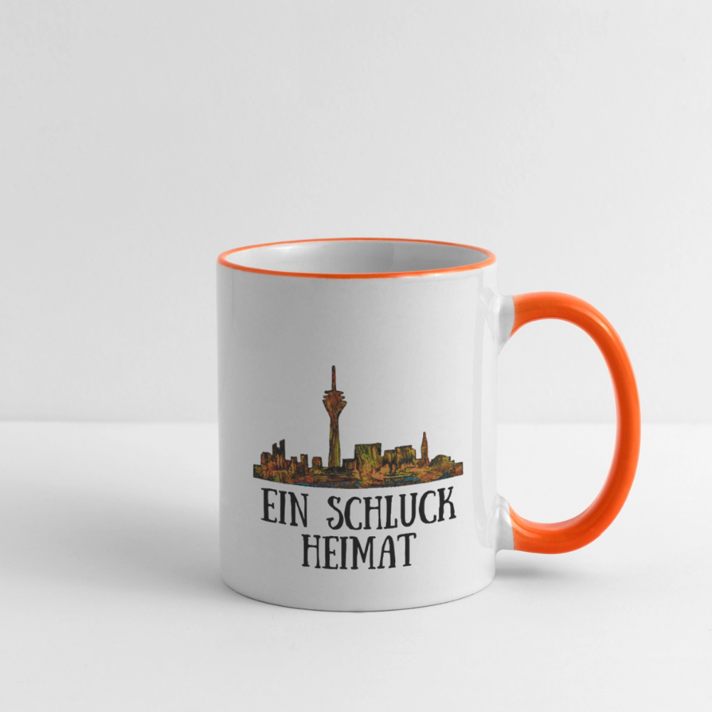 Tasse - Weiß/Orange