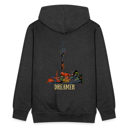 Männer Kapuzenjacke Düsseldorferskyline Backprint - Anthrazit