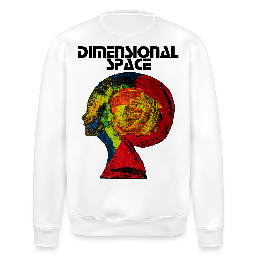 Unisex Bio Pulli Gaia Backprint - Weiß