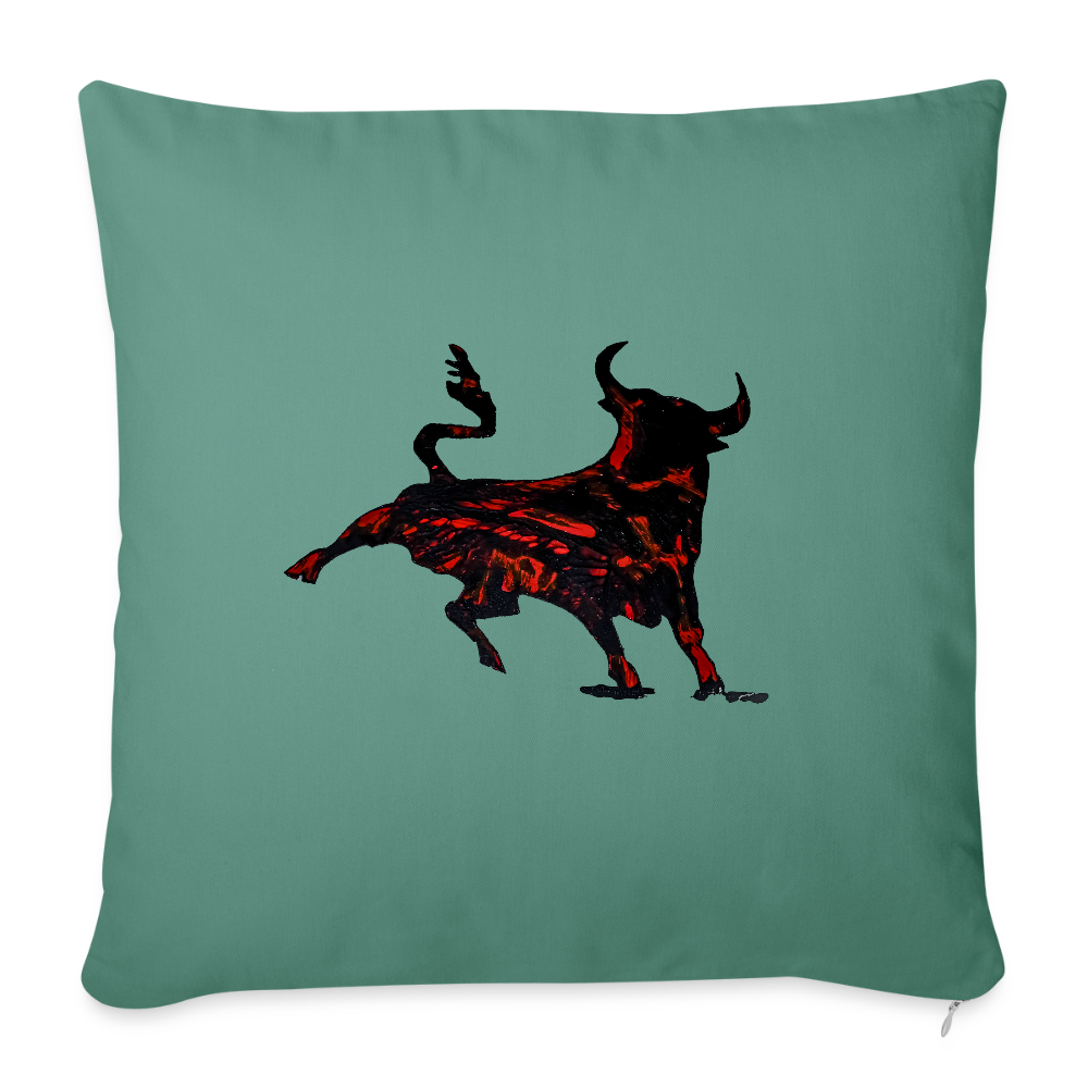 Sofakissen mit Füllung 44 x 44 cm - Tanngrün