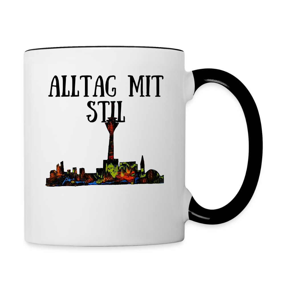 Tasse - Weiß/Schwarz