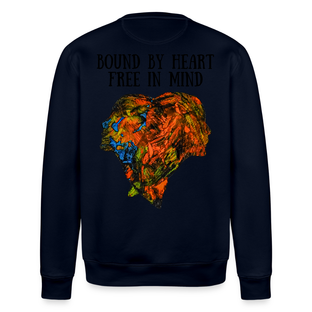 Unisex Bio Pulli Espejo Backprint - Navy