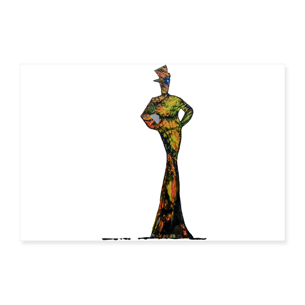 Poster 90x60 cm - Weiß