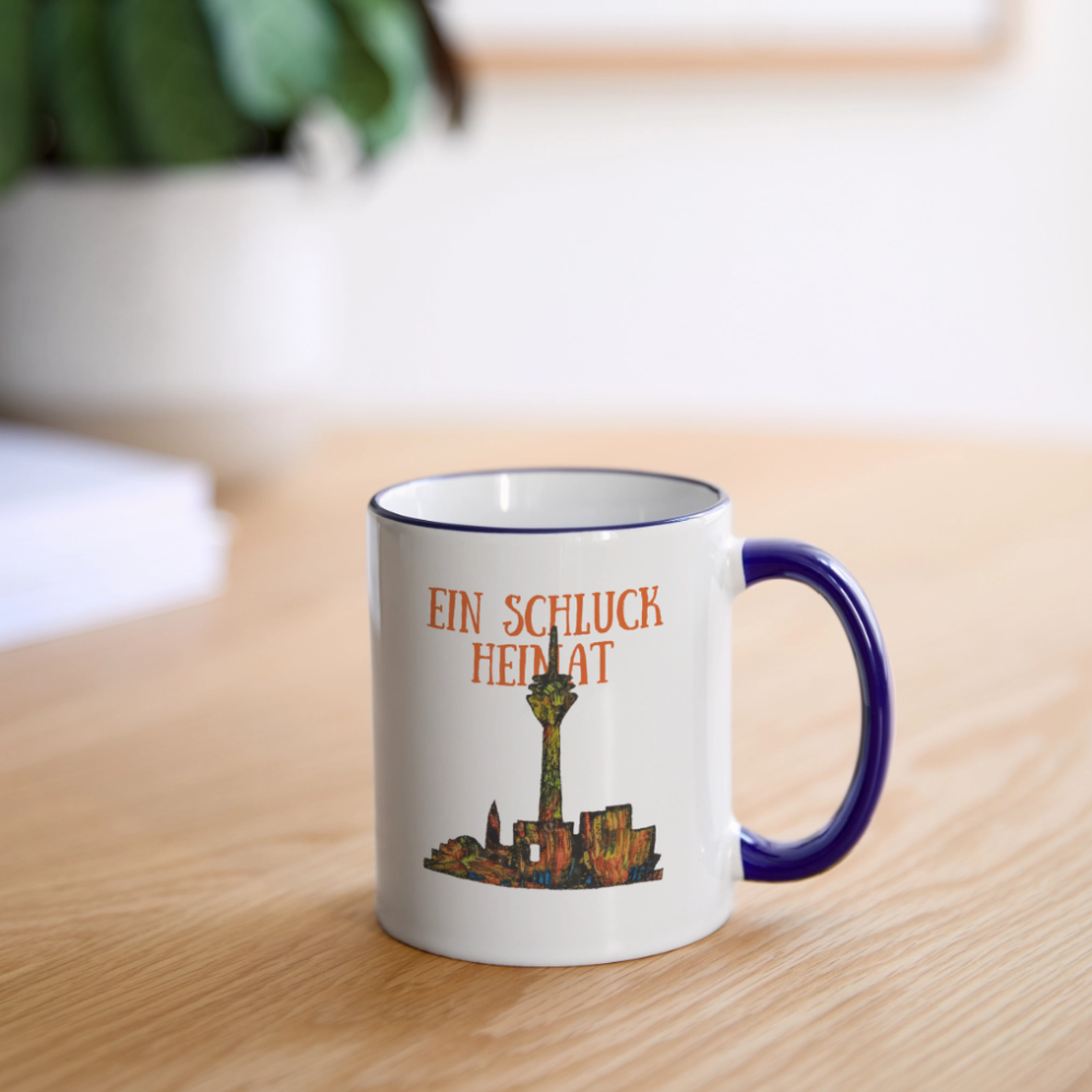 Tasse - Weiß/Kobaltblau