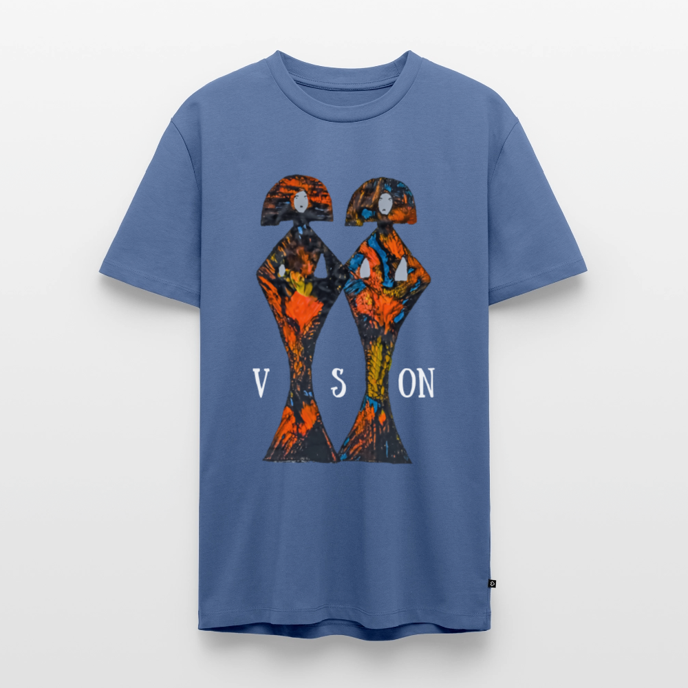 Männer Premium T-Shirt Geishas - Taubenblau