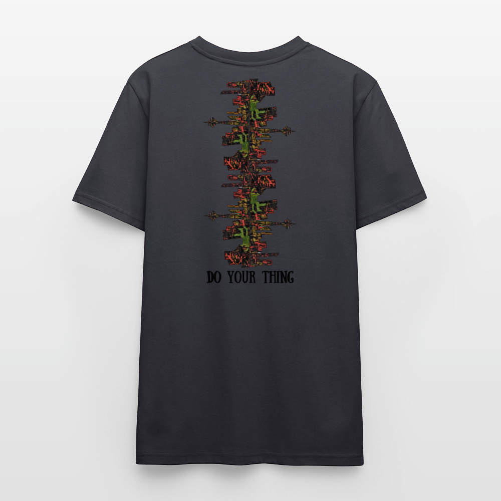 Unisex T-Shirt Düsseldorfer Skyline V.9 - Dunkles Graublau