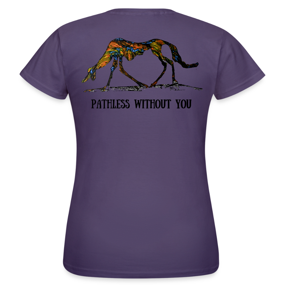 Frauen T-Shirt Lucy - Dunkellila